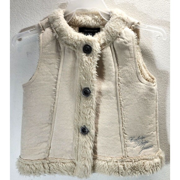 Calvin Klein Other - Calvin Klein Toddlers Fleece Vest Size 3T Beige